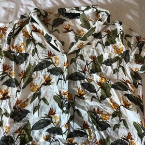 forever 21 cropped button up top